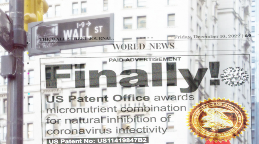 Gazeta Wall Street Journal publikuje szczegóły przełomowego patentu Instytutu Badawczego dr Ratha dot. kombinacji składników odżywczych hamujących rozwój koronawirusa