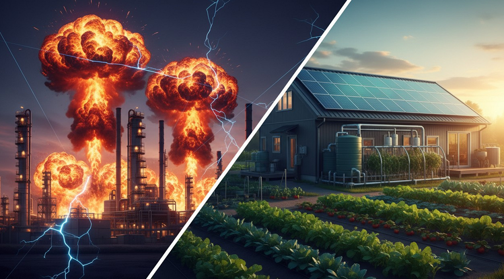 Sabotaż globalnej infrastruktury energetycznej ma na celu doprowadzenie do śmierci głodowej miliardów ludzi